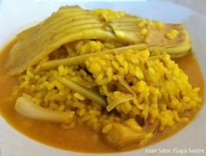 Arroz caldoso de raya